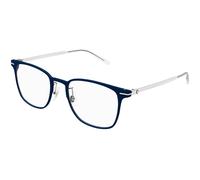 Montblanc MB0397ON 004 Man Optical frames Metal Blue Transparent Squared