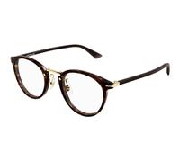 Montblanc MB0406O 002 Man Optical frames Acetate Havana Transparent Round