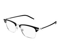 Montblanc MB0409O 001 Man Optical frames Metal Silver Transparent Squared
