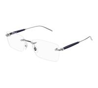 Montblanc MB0411O 004 Man Optical frames Metal Ruthenium Transparent Squared