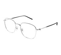 Montblanc MB0415OA 003 Man Optical frames Titanium Silver Transparent Squared