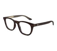 Montblanc MB0422O 008 Man Optical frames Acetate Havana Transparent Squared