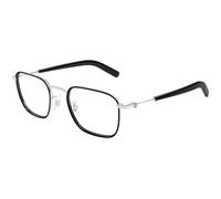 Montblanc MB0424O 001 Man Optical frames Metal Silver Transparent Squared
