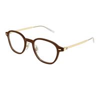 Montblanc MB0427O 005 Man Optical frames Brown Transparent Round