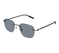 Montblanc MB0430S 002 Man Sunglasses Metal Ruthenium Grey Squared
