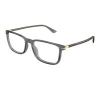 Montblanc MB0437O 008 Man Optical frames Acetate Grey Transparent Squared