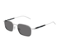 Montblanc MB0441S 003 Man Sunglasses Metal Silver Grey Squared