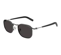 Montblanc MB0459S 001 Man Sunglasses Metal Ruthenium Grey Geometric