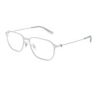 Montblanc MB0465OA 003 Man Optical frames Metal Silver Transparent Geometric