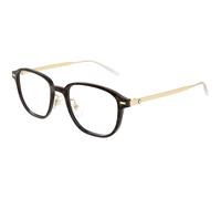 Montblanc MB0466OA 003 Man Optical frames Injected Havana Transparent Geometric