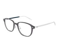 Montblanc MB0466OA 004 Man Optical frames Injected Grey Transparent Geometric