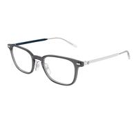 Montblanc MB0467OL 010 Man Optical frames Injected Grey Transparent Squared
