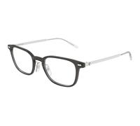 Montblanc MB0467OL 012 Man Optical frames Injected Grey Transparent Squared