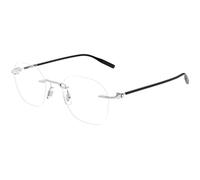 Montblanc MB0471O 002 Man Optical frames Metal Silver Transparent Round