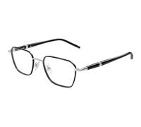 Montblanc MB0485O 002 Man Optical frames Metal Silver Transparent Squared