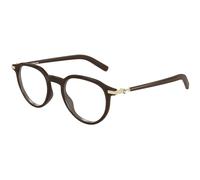 Montblanc MB0495O 004 Man Optical frames Injected Brown Transparent Round