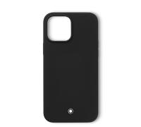 Montblanc Meisterstuck Selection Silicone Phone Case for Apple iPhone 14 Pro Max D - Black MNT-805