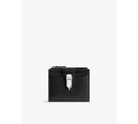 Montblanc Mens Montblanc Soft 6 Credit Card Mini Leather Wallet With Money Clip Black