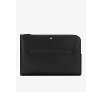Montblanc Montblanc Sartorial Logo-Embellished Leather Laptop Case Black