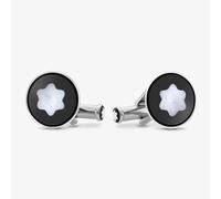 Montblanc Mother Of Pearl Snowcap Emblem Cufflinks 123810