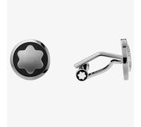 Montblanc Men's Stainless Steel Onyx Cufflinks