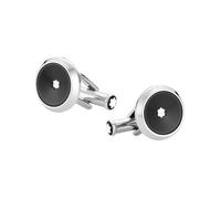 Montblanc Star Men's Steel & Black Resin Cufflinks