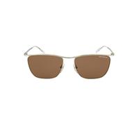 MONTBLANC Sunglasses MB0167S Silver/Brown 55 Men's