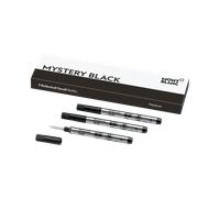 Montblanc Writing Accessories 3 Rollerball Small Refills Medium Mystery Black D - Black MNT-686