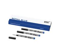 Montblanc Writing Accessories 3 Rollerball Small Refills Medium Royal Blue - Blue MNT-671