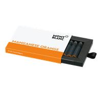 Montblanc Writing Accessories 8 Ink Cartridges Fountain Pen Refills Manganese Orange - Orange MNT-684