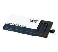 Montblanc Writing Accessories 8 Ink Cartridges Fountain Pen Refills Midnight Blue - Blue MNT-681