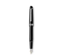 Montblanc Writing Instrument Meisterstuck Classique Platinum Coated Fountain Pen F - Black