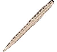 Montblanc Writing Instrument Meisterstuck Geometry Solitaire Champagne Gold Midsize Ballpoint Pen D - Silver MNT-020