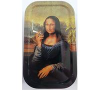MontCherry 1oz Metal Storage Tin Mona Lisa Smoking by Trendz
