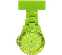 MontCherry 3D Bookmark and Prince NY London Rotating Unisex Nurses Fob Watch by Trendz (Lime Green/White Face)