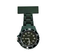 MontCherry 3D Bookmark and Prince NY London Rotating Unisex Nurses Fob Watch in Army Green/Matching Face Colour Combo Sold by Trendz