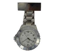 MontCherry 3D Bookmark and Prince NY London Rotating Unisex Nurses Fob Watch in Metal Silver/White Face Colour Combo Sold by Trendz