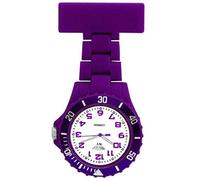 MontCherry 3D Bookmark and Prince NY London Rotating Unisex Nurses Fob Watch in Royal Purple/White Face colour Combo sold by Trendz
