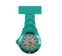 MontCherry 3D Bookmark and Prince NY London Rotating Unisex Nurses Fob Watch in Turquoise/White Face Colour Combo Sold by Trendz