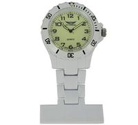 MontCherry 3D Bookmark and Prince NY London Rotating Unisex Nurses Fob Watch in White with Luminous Face Colour Combo Sold by Trendz