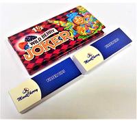 MONTCHERRY Brand 2 Tips and Joker Brand 1-1/2 Size Flavoured Paper in 'Wild Berry' Flavor - 12 BOOKLETS Combo Deal by Trendz