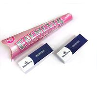 MontCherry Brand 2 Tips & Elements Ultra Thin pink king size Pre Rolled Cone Box of 32 Cones by Trendz