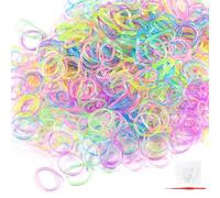 MontCherry Brand 600 Pieces Loom Bands Latex Free ''Glow in the Dark Pastel Colour'' Rubber Bands with S Clips and 1 Hook By Trendz