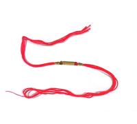 MontCherry Brand Deluxe Fancy Rakhi Bracelet ''Set of 3 Threads'' Raksha Bandhan Hindu Indian Festival Wrist Band by Trendz (Red)