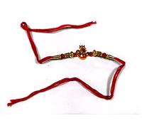 MontCherry Brand Deluxe Fancy Rakhi Bracelet Thread Raksha Bandhan Hindu Indian Festival Wrist Band in various designs - 1 Rakhi by Trendz (Hari Om Exclusive)