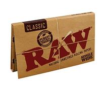 MontCherry Brand Exclusive 2 Packs and Raw Classic Single Wide Double Pack Rolling Papers 70mm 100 Papers/Pack - 10 Packs Combo Deal sold by Trendz