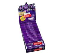 MONTCHERRY BRAND EXCLUSIVE 2 TIPS AND JUICY JAY'S "GRAPE" FLAVORED SMOKING ROLLING PAPERS 1-1/4 SIZE - 24 BOOKLETS - COMBO DEAL SOLD BY TRENDZ