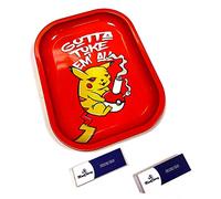 MontCherry Brand Exclusive Tips 2 Packs and Small Smoke Arsenal Rolling Trays Combo Deal by Trendz (Toke Em All + 2 MontCherry Tips)