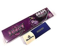 MontCherry Brand Exclusive Tips and Juicy Jay's King Size Flavoured Papers Grape 3 Booklets Combo Deal by Trendz