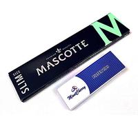 MontCherry Brand Exclusive Tips Pack and Mascotte (M Series) King Size Slim Smoking Papers - 5 Booklets Combo by Trendz